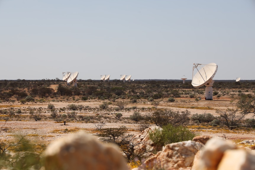 Large telescopes in the desert.