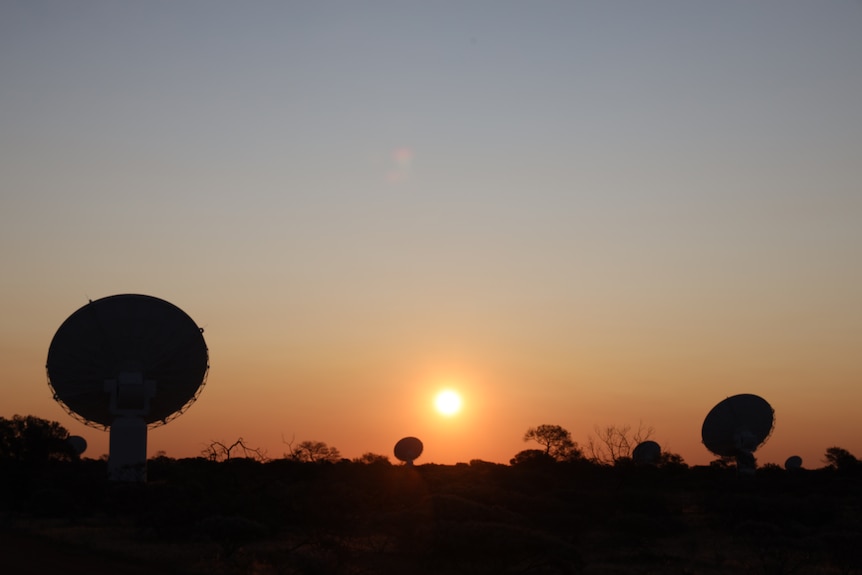 Large telescopes in the desert.