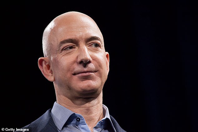 Tech founders including Jeff Bezos (pictured) have sold billions of shares in their companies in recent months.